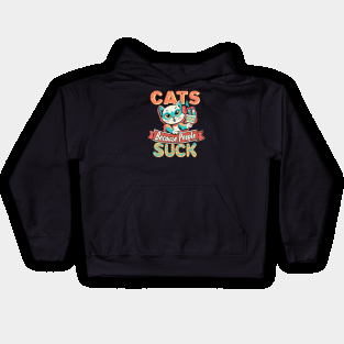 Cats: Because people suck Kids Hoodie